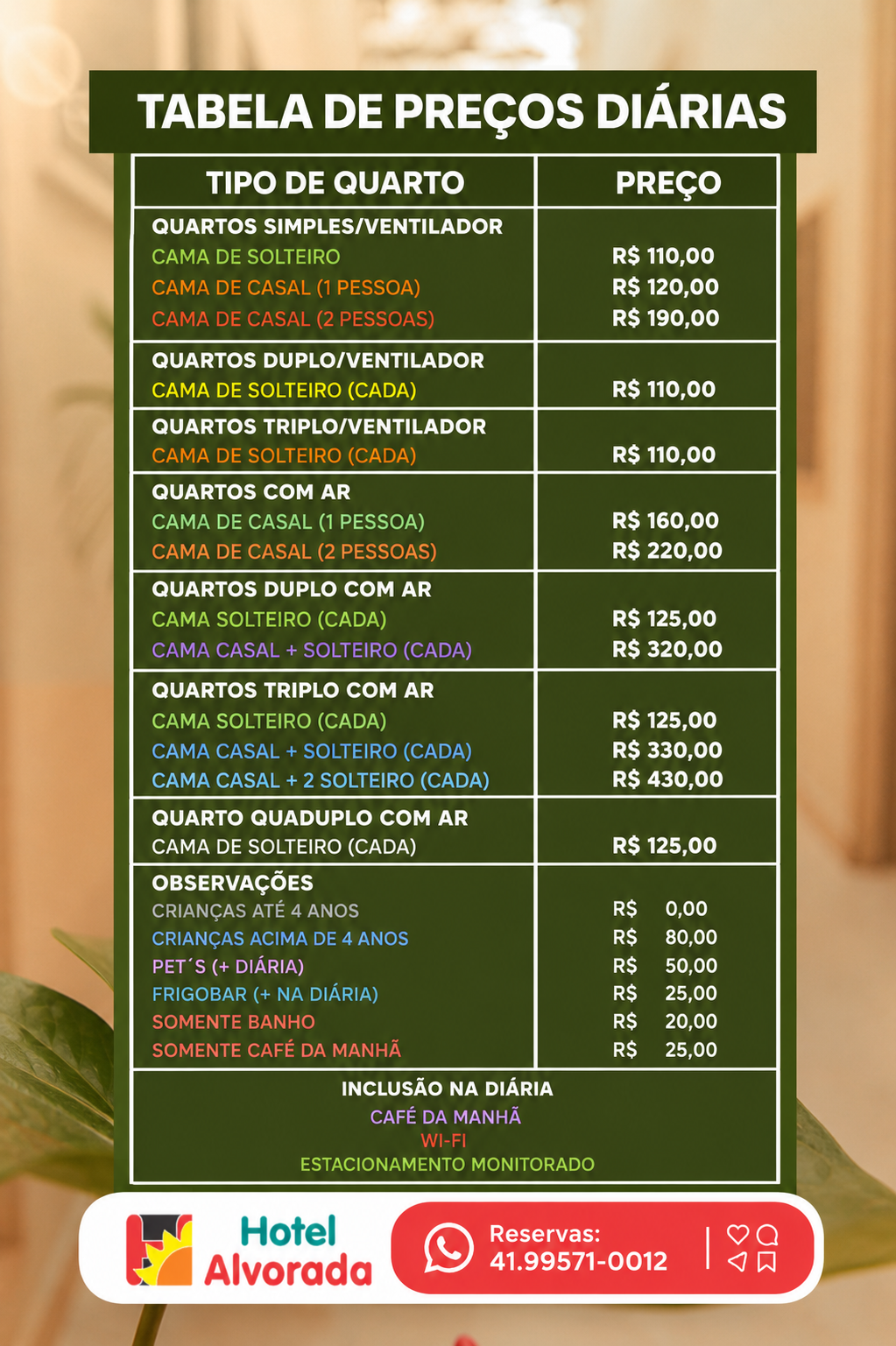 Tavela de Preçoa